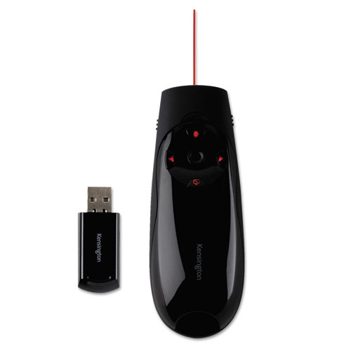 Presenter Expert Wireless Cursor Control with Red Laser, 150 ft. Range, Black