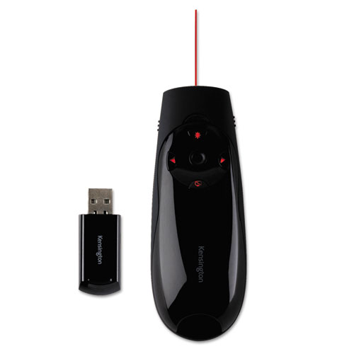 PRESENTER EXPERT WIRELESS CURSOR CONTROL WITH RED LASER, 150 FT. RANGE, BLACK