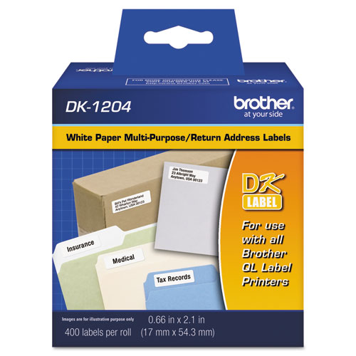 800 Labels Per Roll,White Engineered for Excellence DK12093PK Brother Genuine DK-1209 Small Address Paper Label Roll 3 Rolls Die-Cut Paper Labels