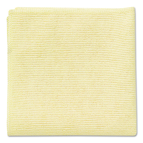 Rubbermaid® Commercial Microfiber Cleaning Cloths, 16 x 16, Yellow, 24/Pack