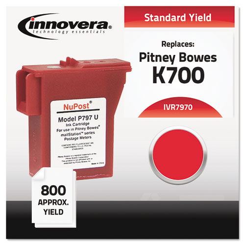 Innovera® Compatible 797-0 Postage Meter Ink, Red