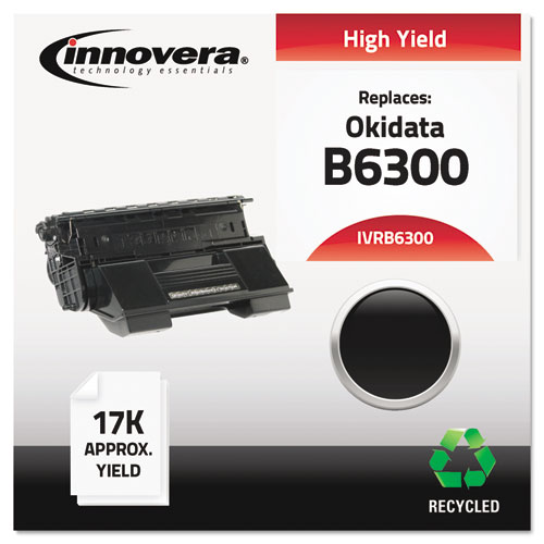 REMANUFACTURED BLACK HIGH-YIELD TONER, REPLACEMENT FOR OKI B6300 (52114502), 17,000 PAGE-YIELD