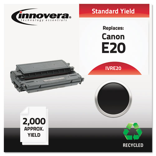 REMANUFACTURED BLACK TONER, REPLACEMENT FOR CANON E20 (1492A002AA), 2,000 PAGE-YIELD