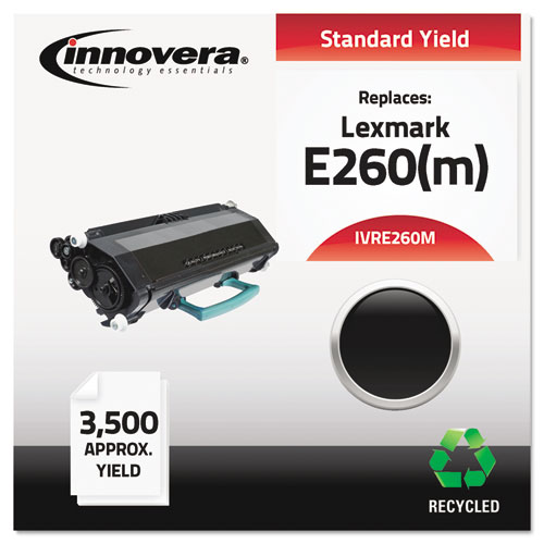 Remanufactured Black MICR Toner, Replacement for E260M, 3,500 Page-Yield