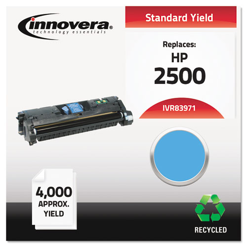 REMANUFACTURED CYAN TONER, REPLACEMENT FOR HP 123A (Q3971A), 4,000 PAGE-YIELD