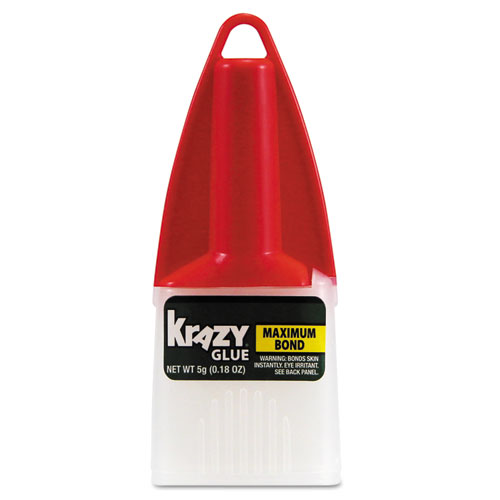 Image of Maximum Bond Krazy Glue, 0.18 oz, Dries Clear