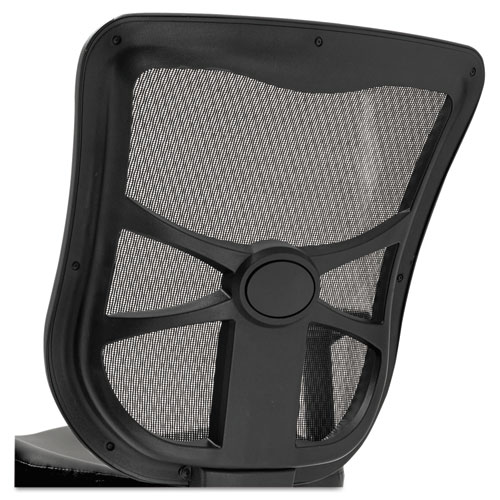 Image of Alera® Elusion Series Mesh Mid-Back Multifunction Chair, Supports Up To 275 Lb, 17.7" To 21.4" Seat Height, Black
