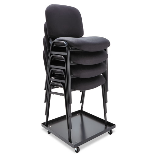 Image of Stacking Chair Dolly, 22.44w x 22.44d x 3.93h, Black
