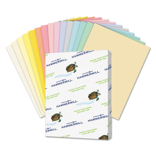 Hammermill® Recycled Colored Paper, 20lb, 8 1/2 x 11, Cherry, 5,000 Sheets/Carton