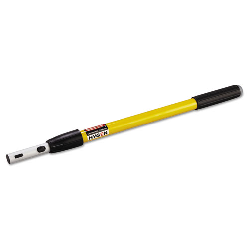 Rubbermaid Hygen Quick-Connect Extension Handle, 20-40, Yellow-Black