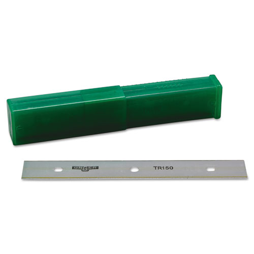 ErgoTec Glass Scraper Replacement Blades, 6" Double-Edge, 25/Pack