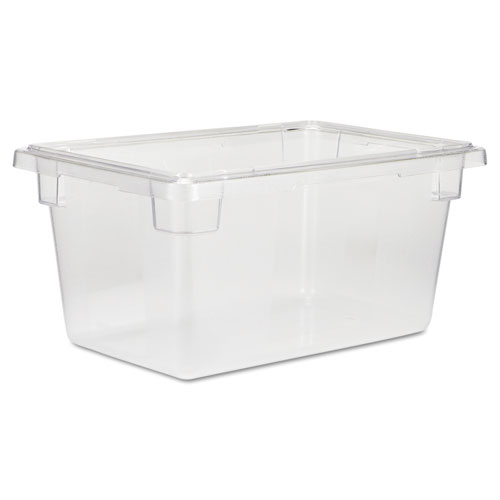 Food/Tote Boxes, 5 gal, 12 x 18 x 9, Clear, Plastic