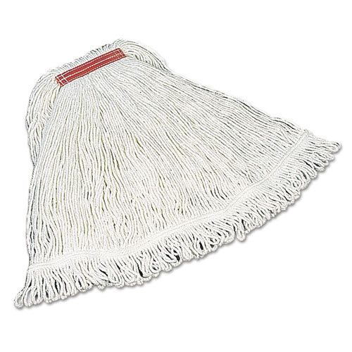 Super Stitch Rayon Mop Heads, Cotton/synthetic, White, Large