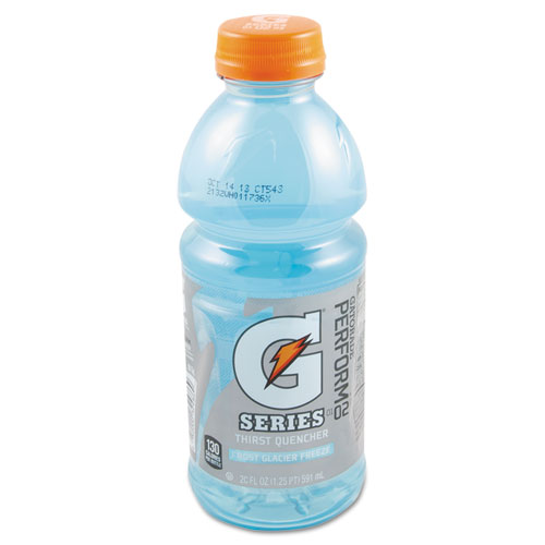 G-Series Perform 02 Thirst Quencher, Glacier Freeze, 20 oz Bottle, 24/Carton