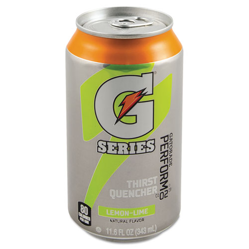 Gatorade® Thirst Quencher Can, Lemon-Lime, 11.6Oz Can, 24/Carton