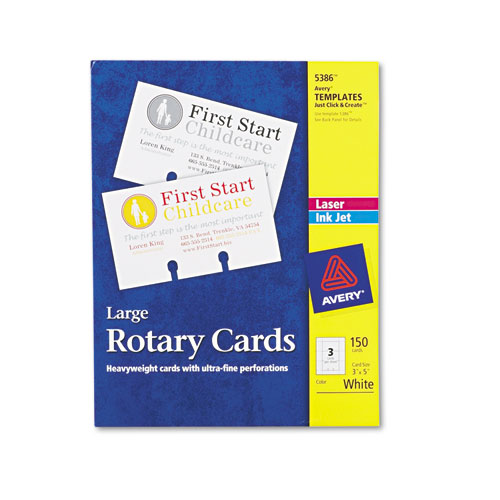 AVE5385 Small Rotary Cards 