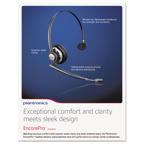 EncorePro Premium Monaural Over-the-Head Headset with Noise Canceling Microphone