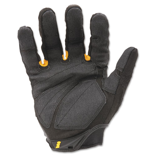 Image of SuperDuty Gloves, Medium, Black/Yellow, 1 Pair