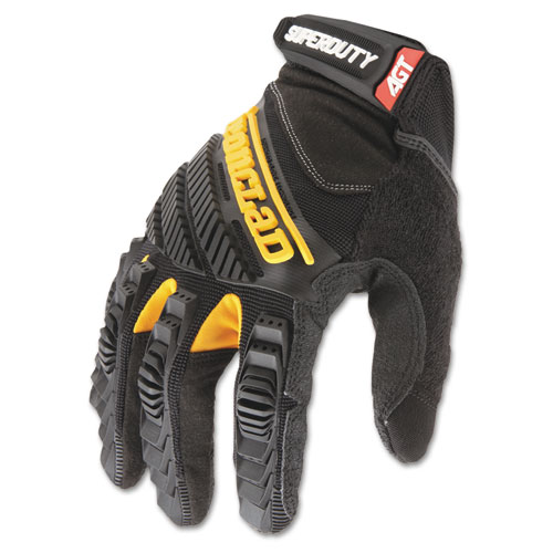Ironclad Superduty Gloves, Medium, Black/Yellow, 1 Pair