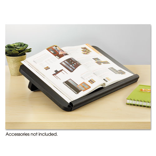 Safco® Ergo-Comfort Read/Write Freestanding Desktop Copy Stand, Wood, Black