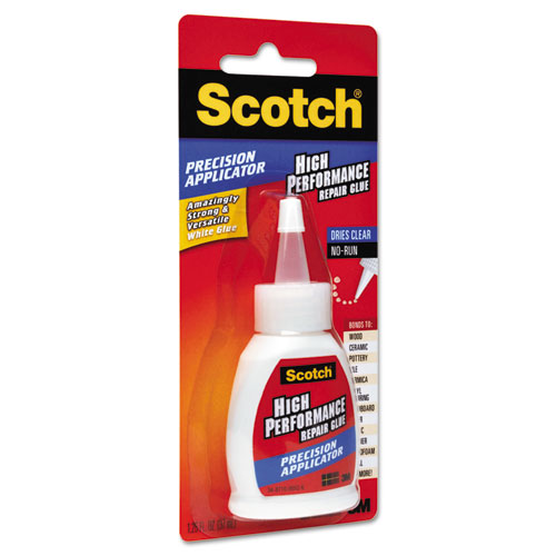 Image of Scotch® Maximum Strength All-Purpose High-Performance Repair Glue, 1.25 Oz, Dries Clear