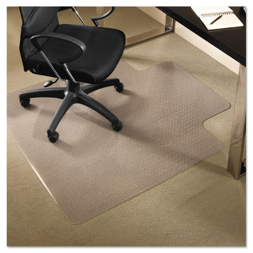ES Robbins® EverLife Chair Mats for Medium Pile Carpet With Lip, 36 x 48, Clear
