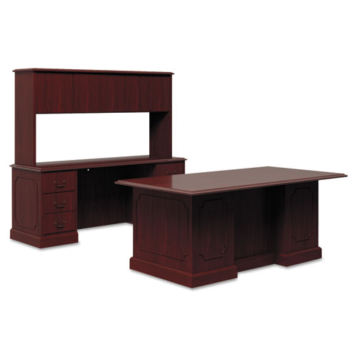 Image of 94000 Series Double Pedestal Desk, 72" x 36" x 29.5", Mahogany