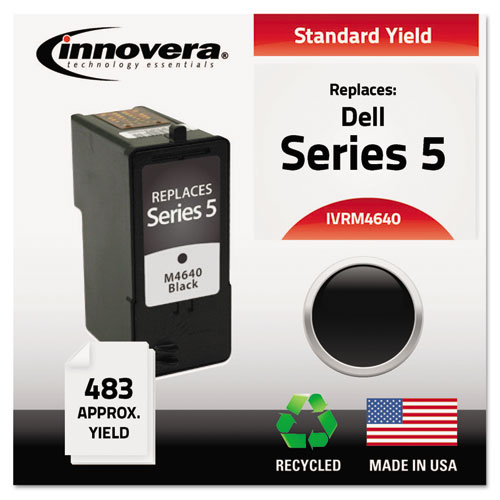 REMANUFACTURED BLACK HIGH-YIELD INK, REPLACEMENT FOR DELL SERIES 5 (M4640), 483 PAGE-YIELD