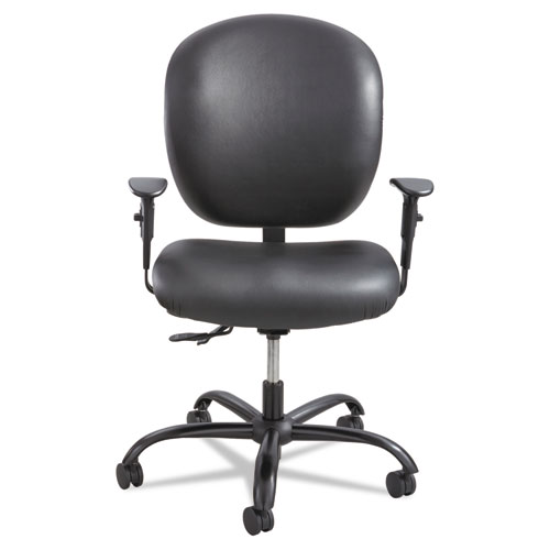 Alday Intensive-Use Chair, Supports up to 500 lbs., Black Seat/Black Back, Black Base