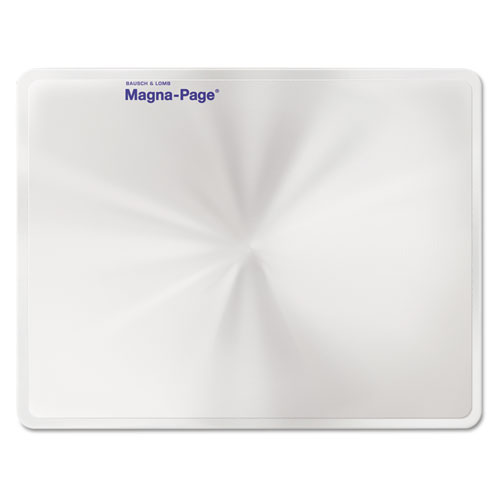 2X Magna-Page Full-Page Magnifier w/Molded Fresnel Lens, 8 1/4'' x 10 3/4''