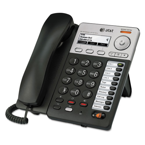 AT&T® Syn248 SB35025 Corded Deskset Phone System, For Use with SB35010 Analog Gateway