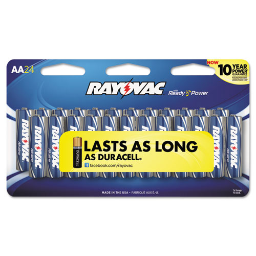 Rayovac® High Energy Premium Alkaline Battery, AA, 24/Pack