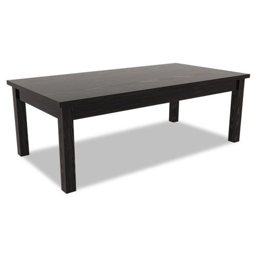 Image of Alera® Valencia Series Occasional Table, Rectangle, 47.25W X 19.13D X 16.38H, Black