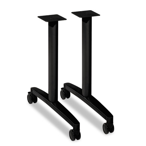 HON® Huddle T-Leg Base for 24" and 30" Deep Table Tops, Black