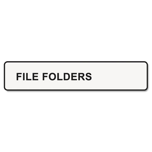 Image of LabelWriter 1-UP File Folder Labels, 0.56" x 3.43", White, 130 Labels Roll, 2 Rolls/Pack