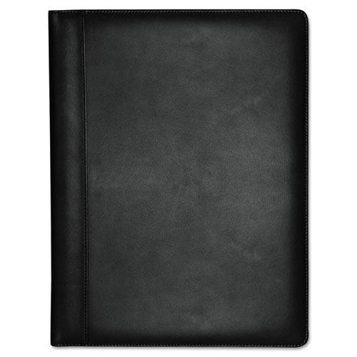 Buxton® Executive Leather Padfolio, 9-1/2 x 12-1/2, Black