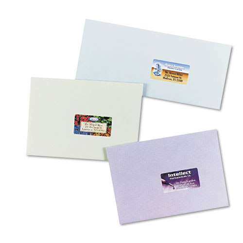 Image of Avery® Vibrant Laser Color-Print Labels W/ Sure Feed, 1.25 X 2.38, White, 450/Pack