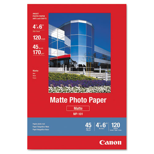 Canon® Matte Photo Paper, 4 X 6, Matte White, 120/Pack