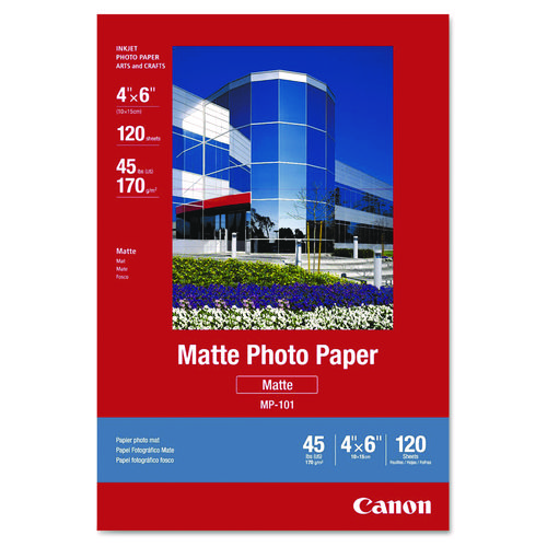 Canon® Matte Photo Paper, 4 x 6, Matte White, 120/Pack