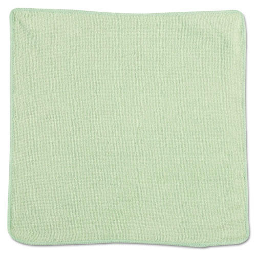 Rubbermaid® Commercial Microfiber Cleaning Cloths, 12 x 12, Green, 24/Pack