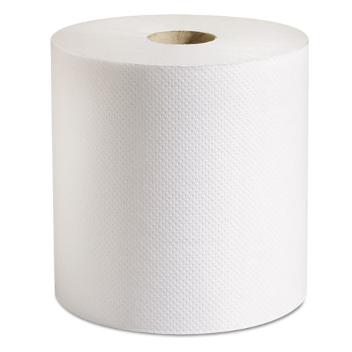 100% Recycled Hardwound Roll Paper Towels, 7.88 x 800 ft, White, 6 Rolls/Carton MRCP708B