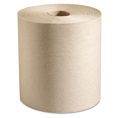 100% Recycled Hardwound Roll Paper Towels, 7.88 x 800 ft, Natural, 6 Rolls/Carton