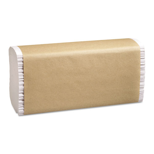 Marcal PRO™ 100% Recycled Folded Paper Towels, Multi-Fold, 1-Ply, 9.5 x 9.25, Natural, 250/Pack, 16 Packs/Carton