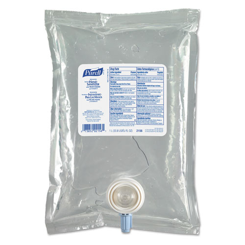 PURELL® NXT Refill Advanced Gel Hand Sanitizer, 1,000 mL, Unscented, 8/Carton