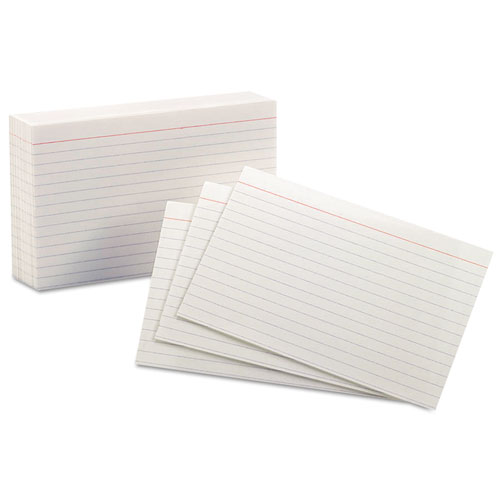 Oxford™ Ruled Index Cards, 4 x 6, White, 100/Pack