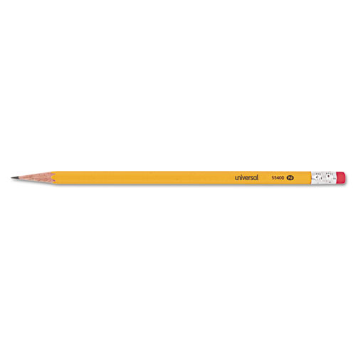 Universal™ Woodcase Pencil, HB #2, Yellow Barrel, 144/Pack