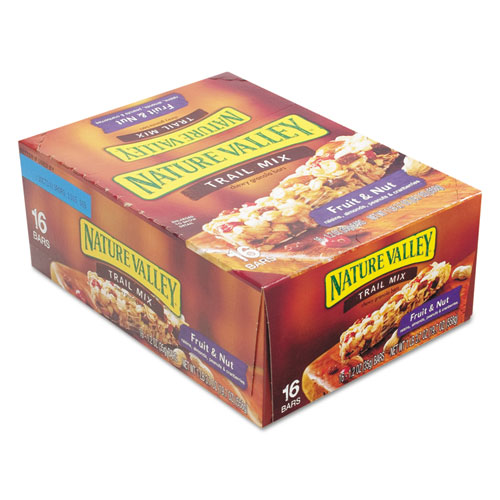 Image of Nature Valley® Granola Bars, Chewy Trail Mix Cereal, 1.2 Oz Bar, 16/Box