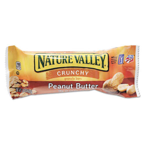 Granola Bars, Peanut Butter Cereal, 1.5 oz Bar, 18/Box