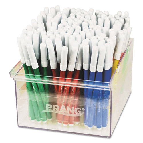 U Brands Medium Point Low-Odor Dry-Erase Markers with Erasers, Medium Bullet Tip, Assorted Colors, 12/Pack