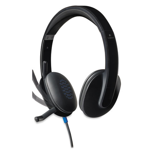 Image of H540 Binaural Over The Head Corded Headset, Black